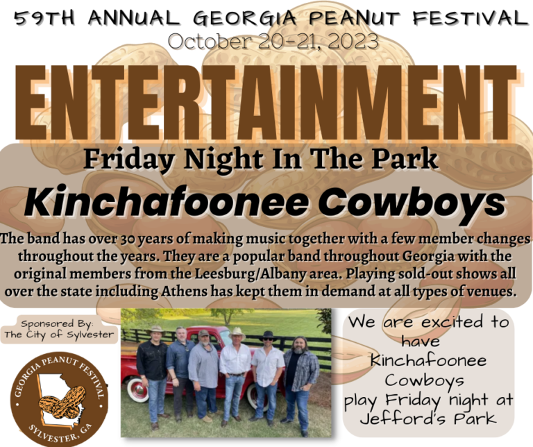 2023 Georgia Peanut Festival Friday Night Entertainment ~ Kinchafoonee ...